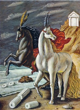 ジョルジョ・デ・キリコ Painting - 神馬 1963 ジョルジョ・デ・キリコ 形而上学的シュルレアリスム